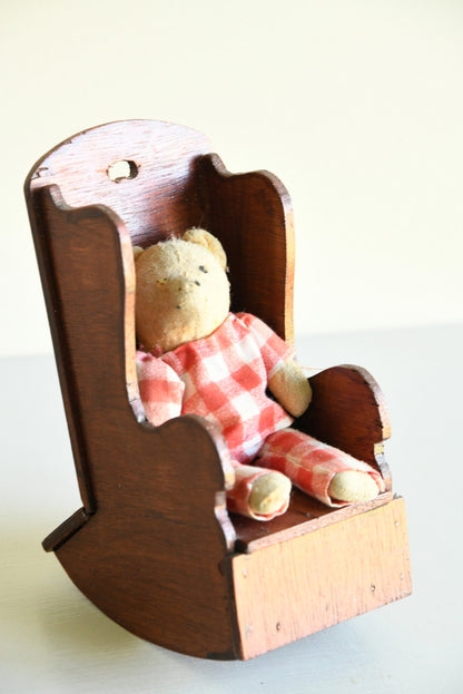 Vintage Teddies & Chair