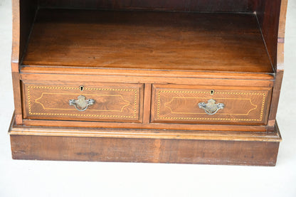 Mahogany Waterfall Freestanding Bookcase