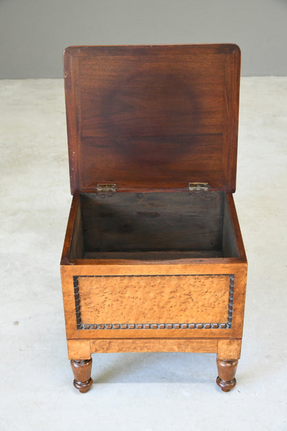 Victorian Birds Eye Maple Step Commode