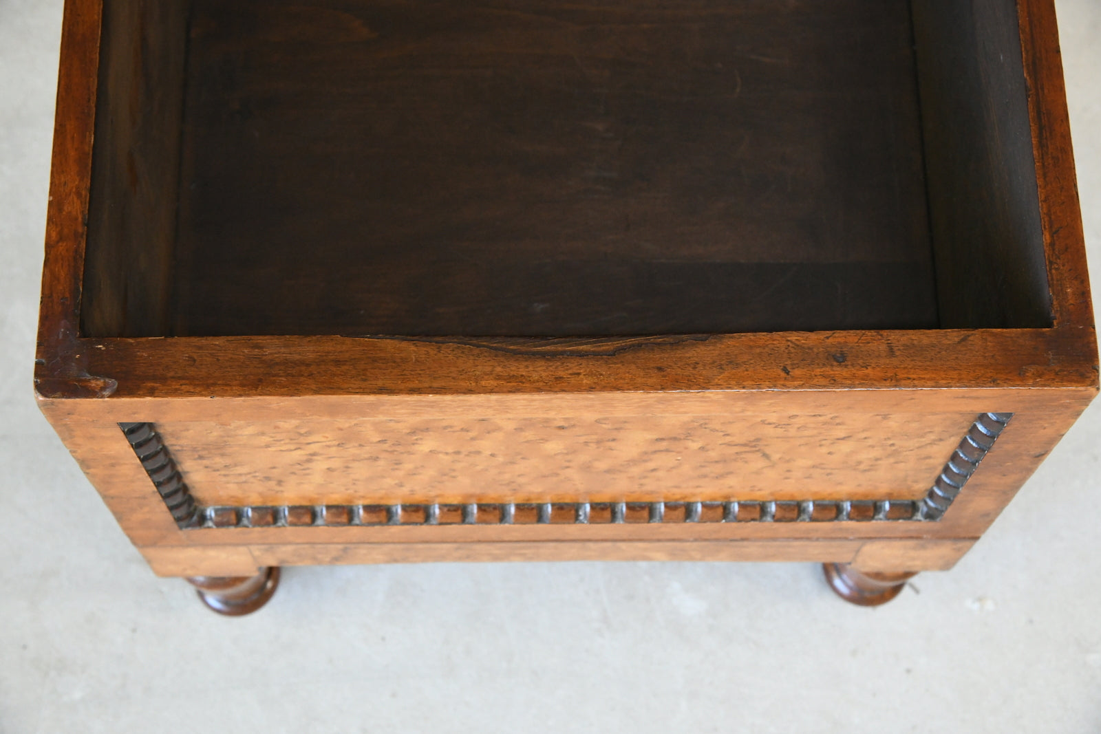 Victorian Birds Eye Maple Step Commode