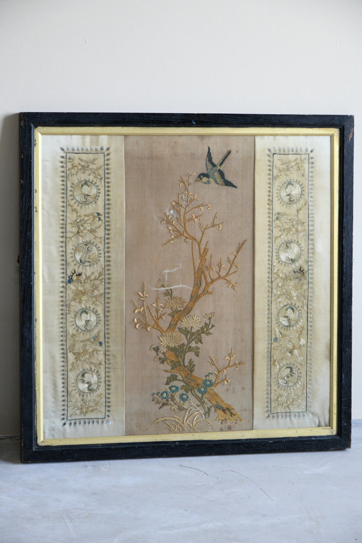 Decorative Chinese Silk Embroidered Panel