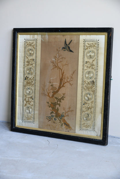 Decorative Chinese Silk Embroidered Panel