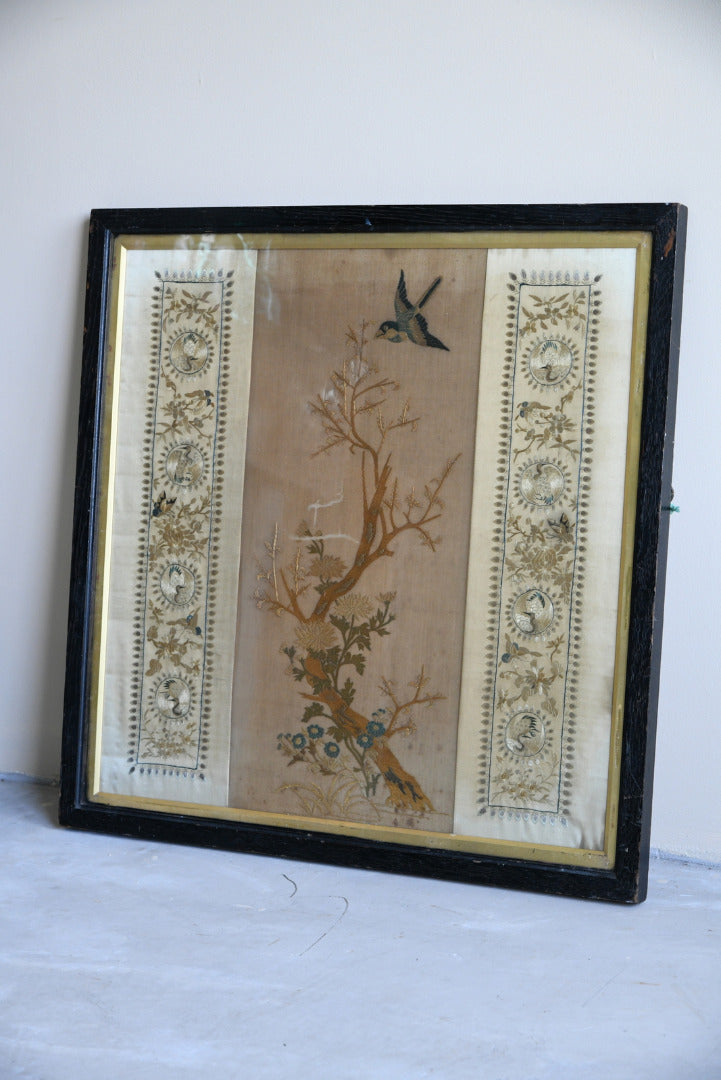 Decorative Chinese Silk Embroidered Panel