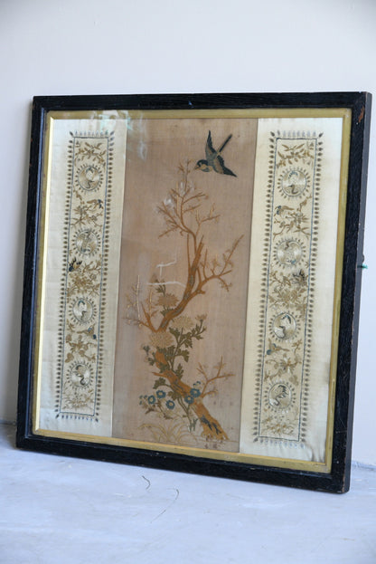 Decorative Chinese Silk Embroidered Panel