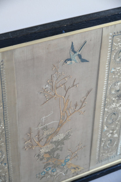 Decorative Chinese Silk Embroidered Panel