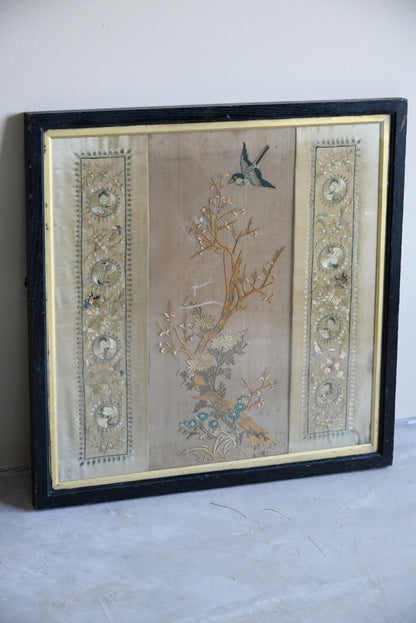 Decorative Chinese Silk Embroidered Panel