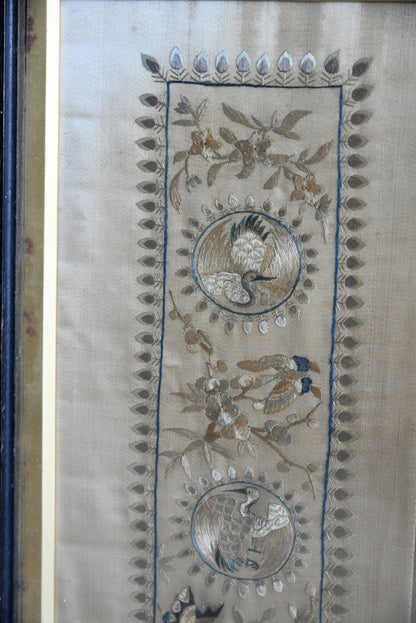 Decorative Chinese Silk Embroidered Panel