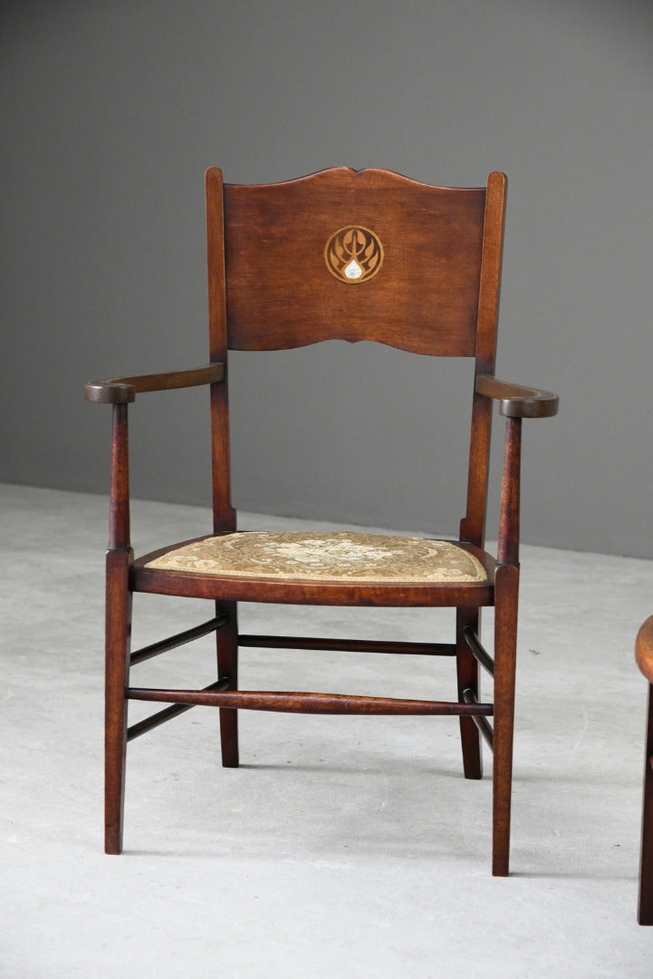 Pair Art Nouveau Occasional Chairs