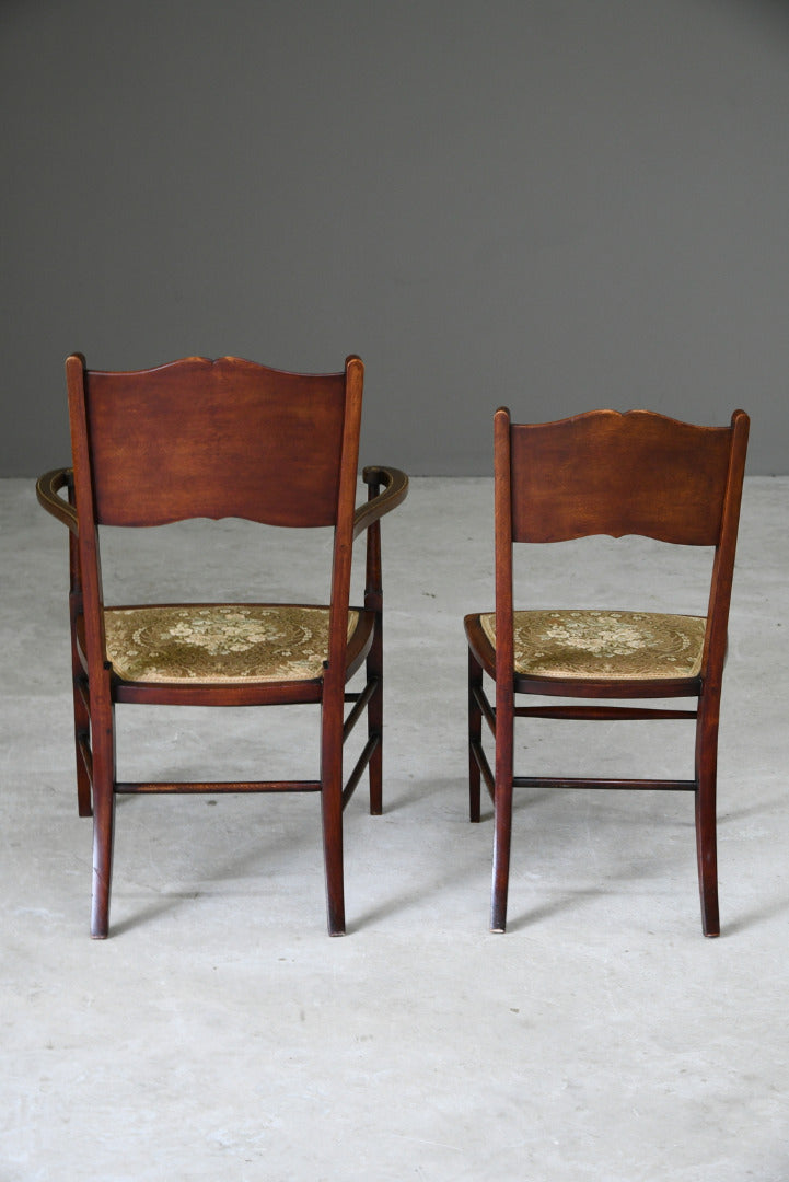 Pair Art Nouveau Occasional Chairs