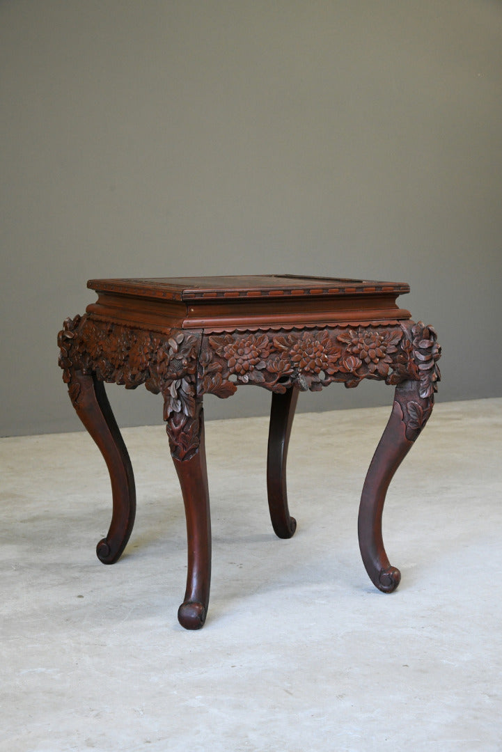 Oriental Carved Occasional Table