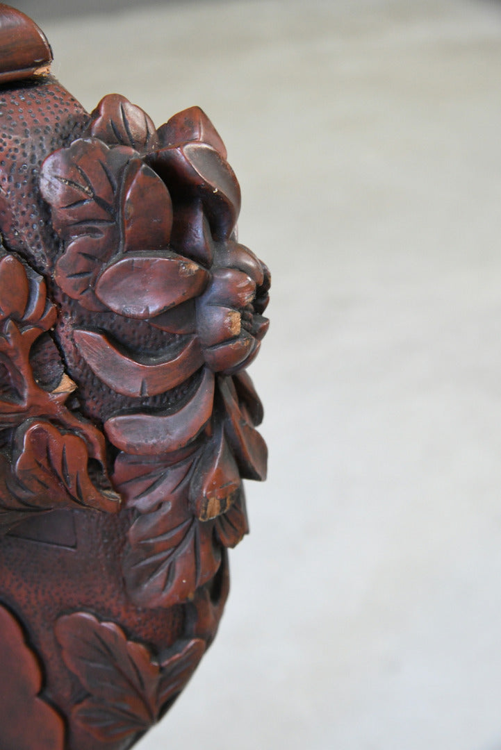 Oriental Carved Occasional Table