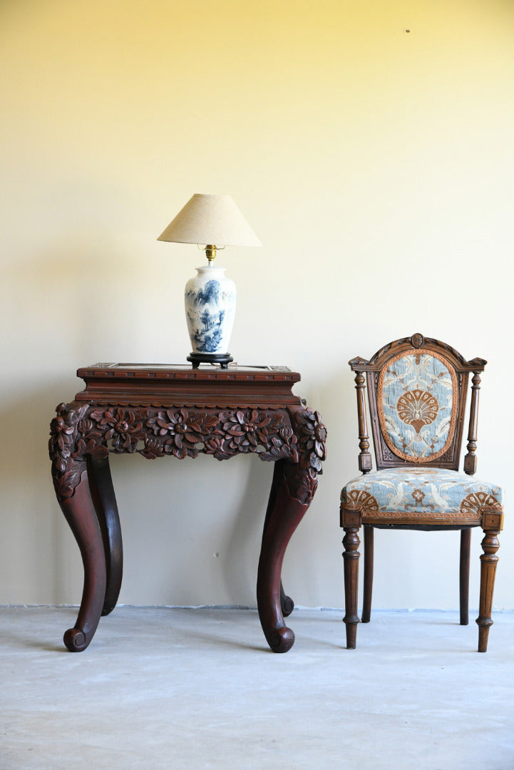 Oriental Carved Occasional Table