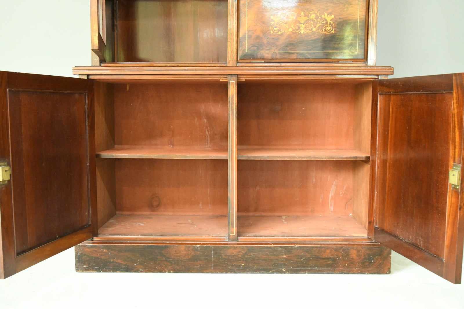 Edwardian Inlaid Rosewood Bookcase