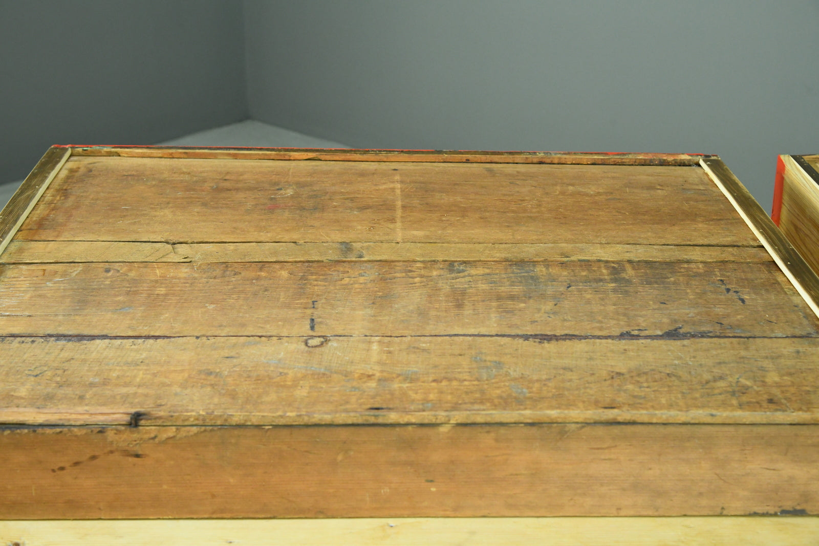 Large Antique Pine Kitchen Table