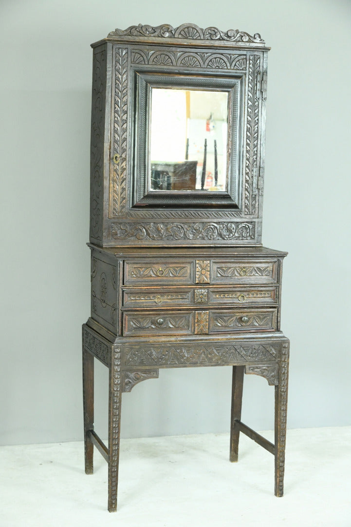 Carved Oak Cabinet