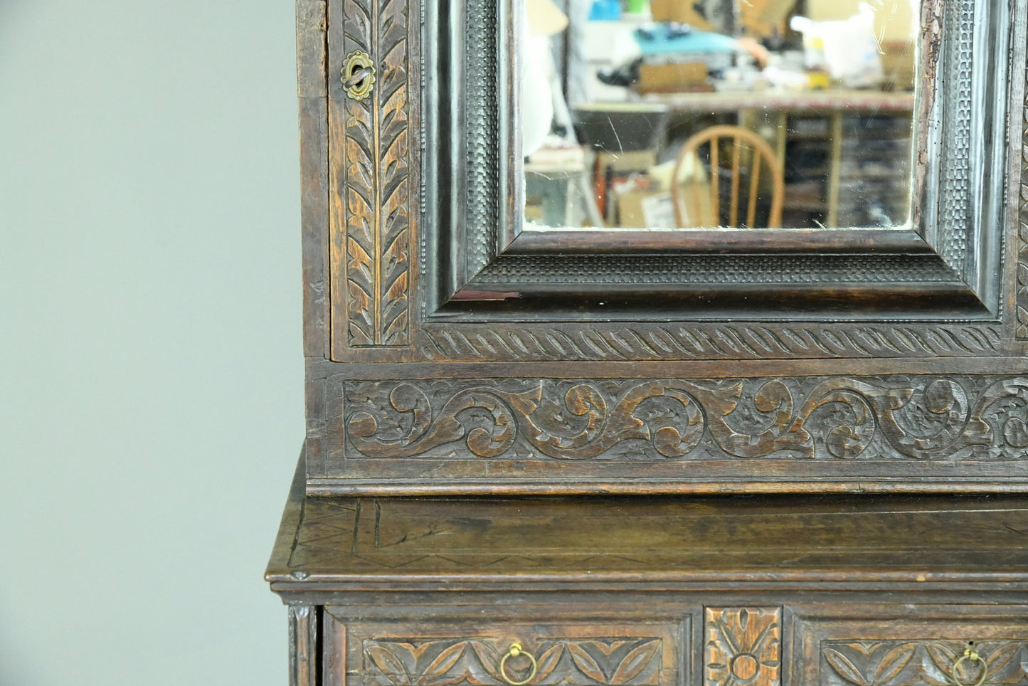 Carved Oak Cabinet