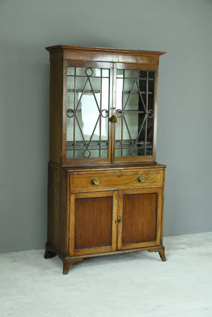 Antique Mahogany Glazed Cabinet