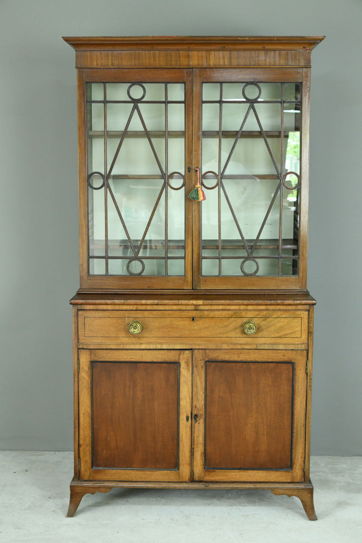 Antique Mahogany Glazed Cabinet