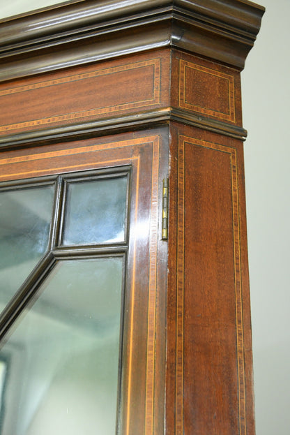 Edwardian Astragal Glazed Corner Cabinet