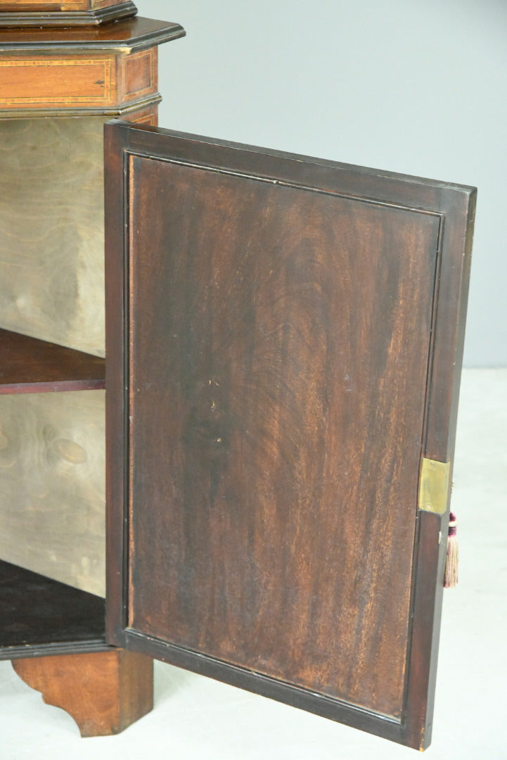 Edwardian Astragal Glazed Corner Cabinet