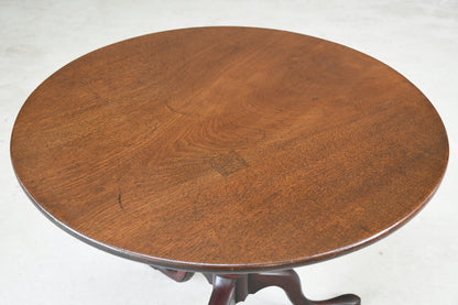 Antique Georgian Mahogany Tilt Top Table