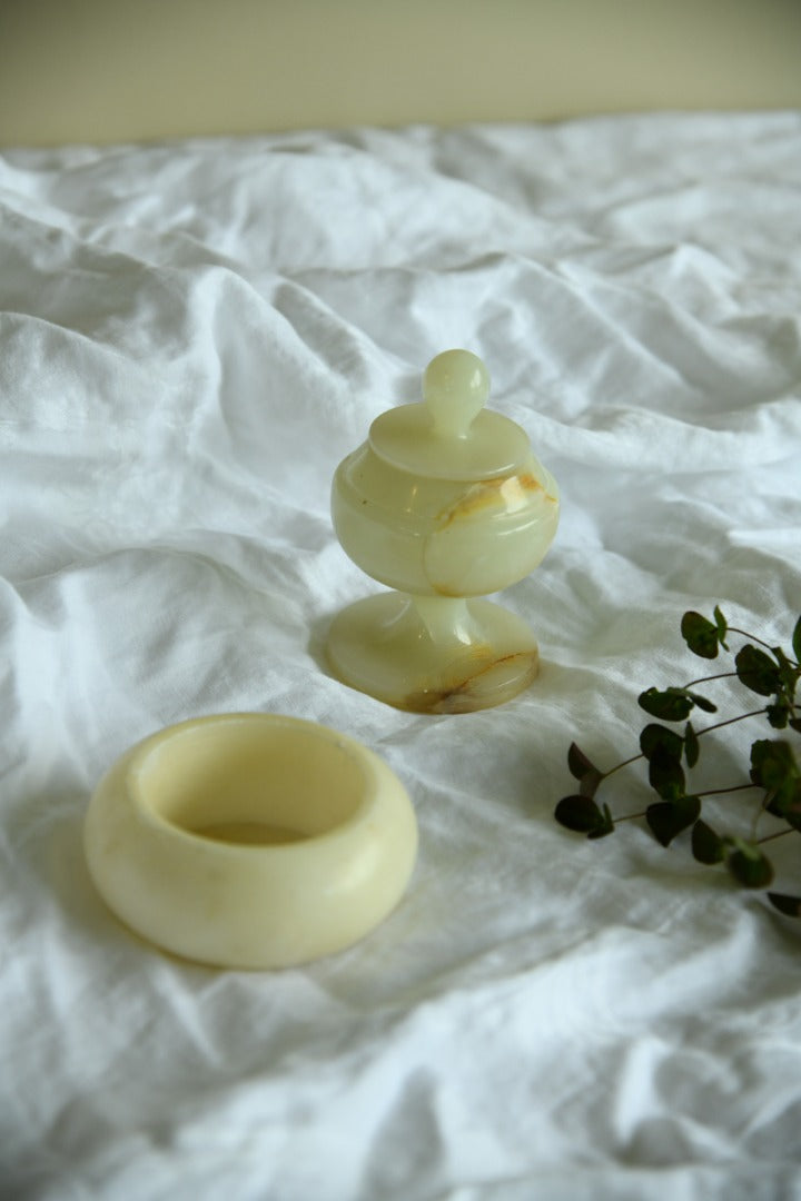 Retro Alabaster Pot & Trinket