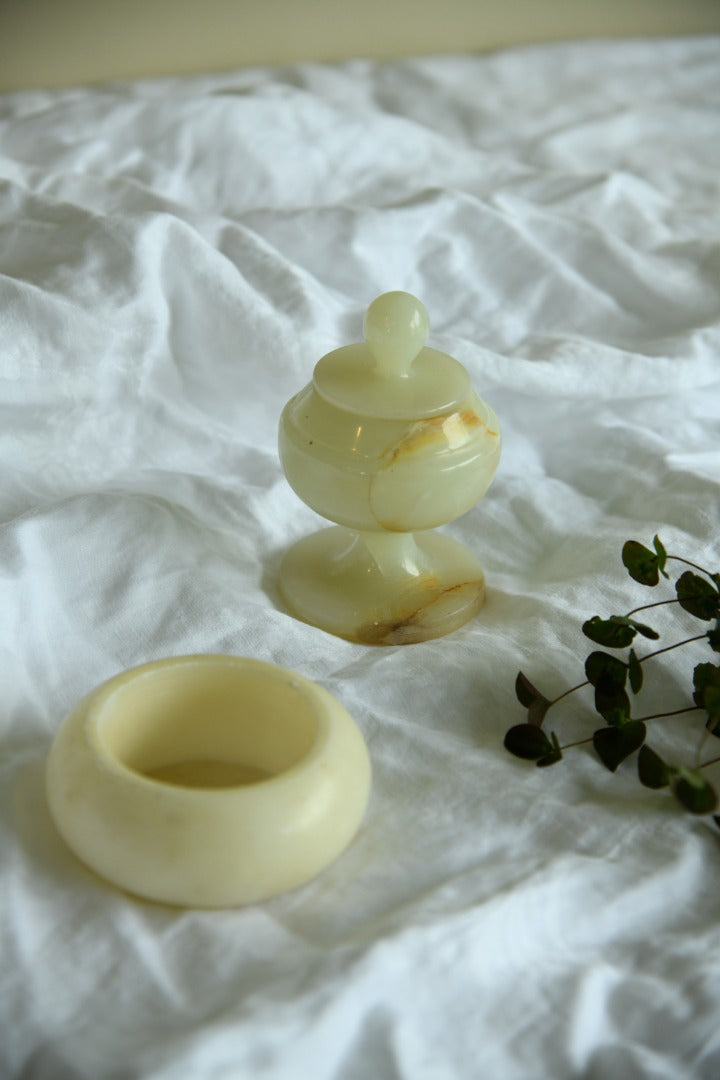 Retro Alabaster Pot & Trinket