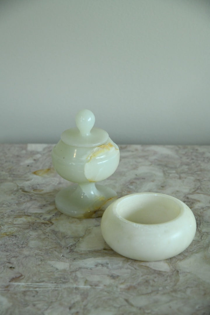 Retro Alabaster Pot & Trinket