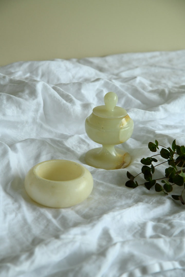 Retro Alabaster Pot & Trinket