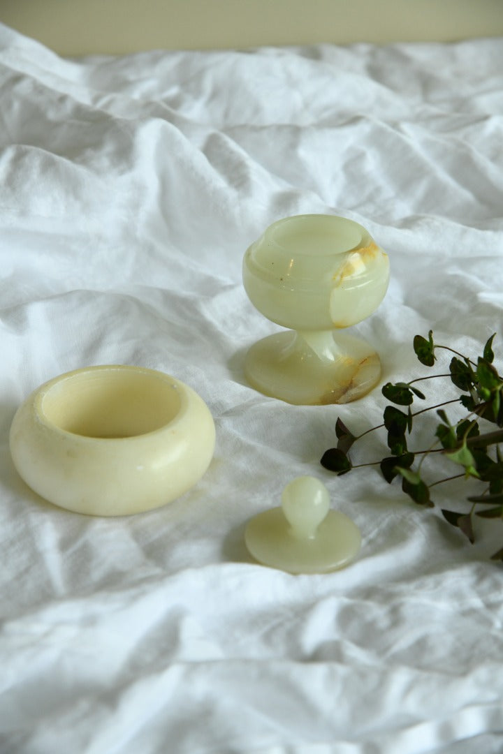 Retro Alabaster Pot & Trinket