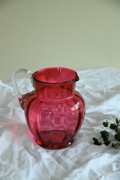 Victorian Cranberry Glass Jug