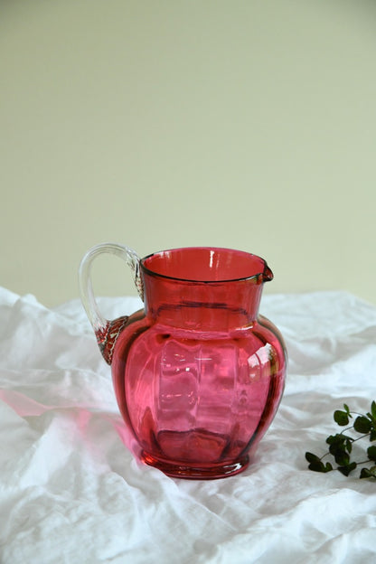 Victorian Cranberry Glass Jug