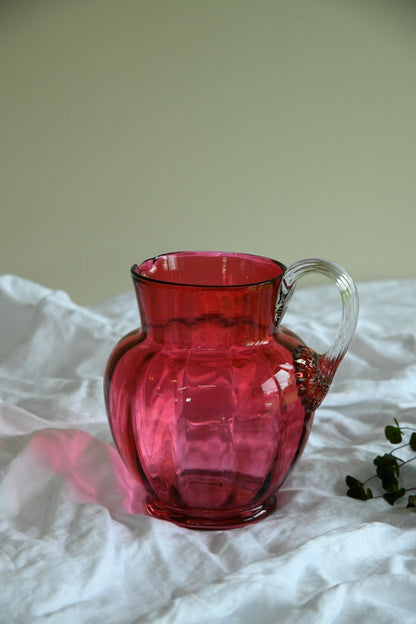 Victorian Cranberry Glass Jug