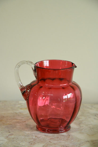 Victorian Cranberry Glass Jug