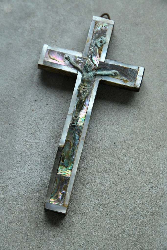 Vintage Mother Of Pearl Crucifix