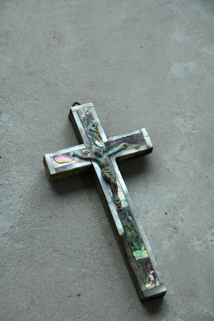Vintage Mother Of Pearl Crucifix
