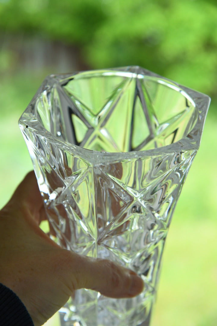 Small and Large Crystal Glass Vase