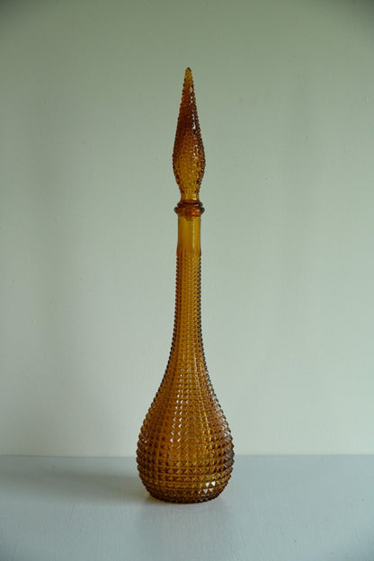 Amber Glass Genie Bottle