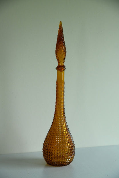 Amber Glass Genie Bottle