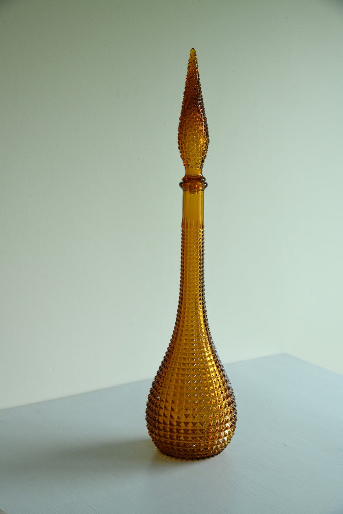 Amber Glass Genie Bottle