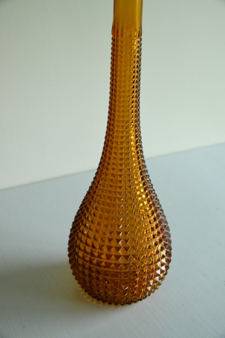 Amber Glass Genie Bottle