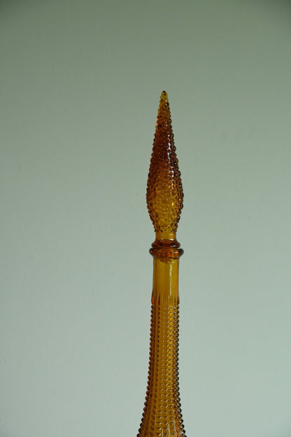 Amber Glass Genie Bottle