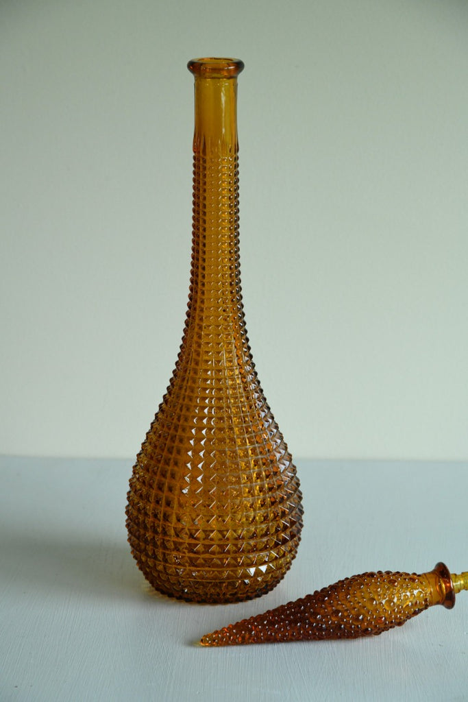 Amber Glass Genie Bottle