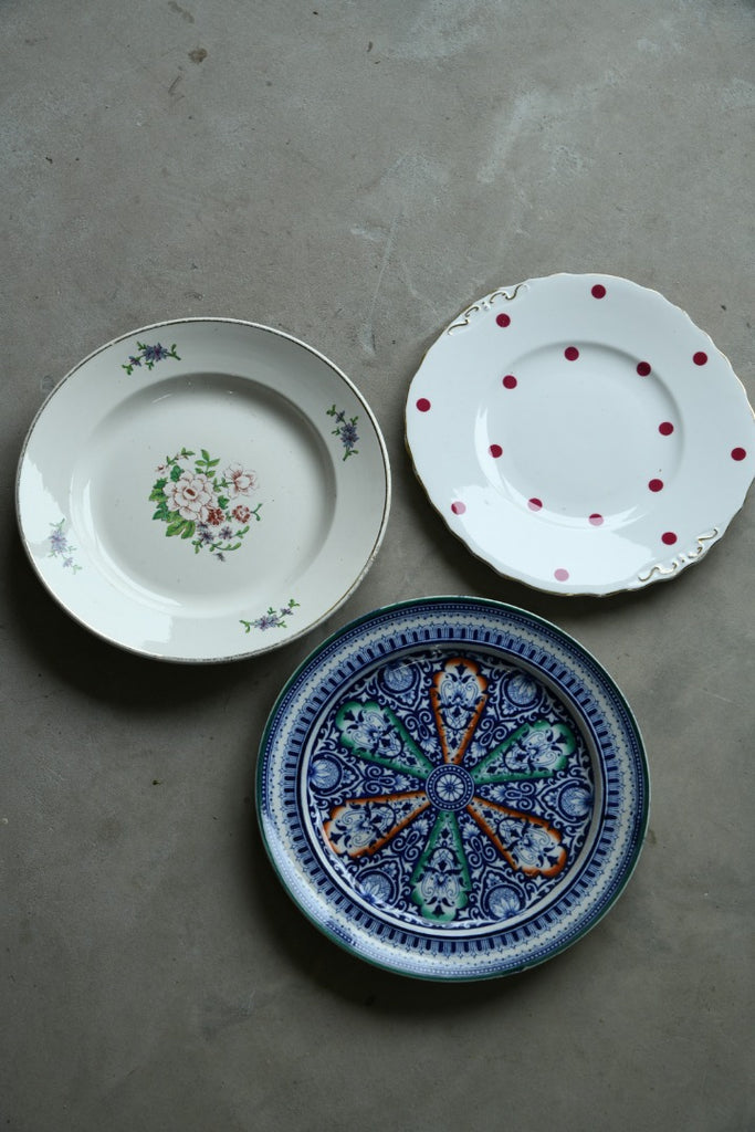 3 x Vintage Plates