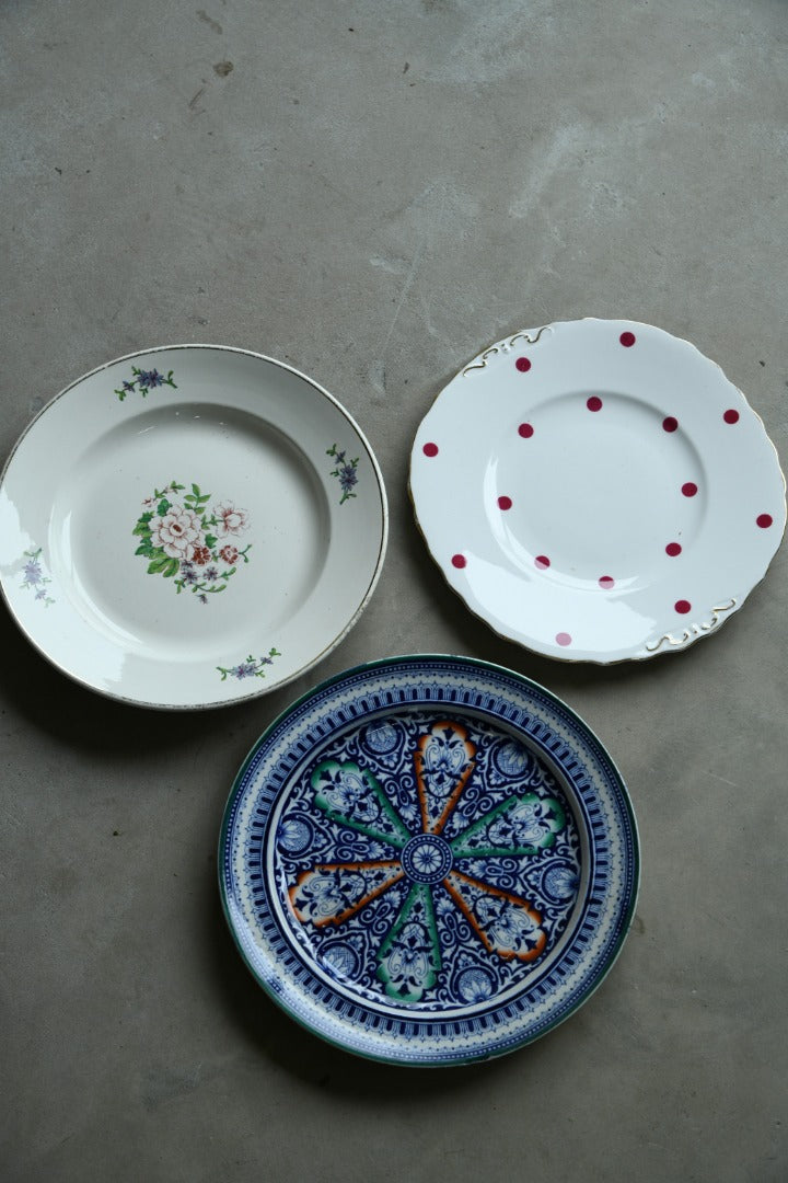 3 x Vintage Plates