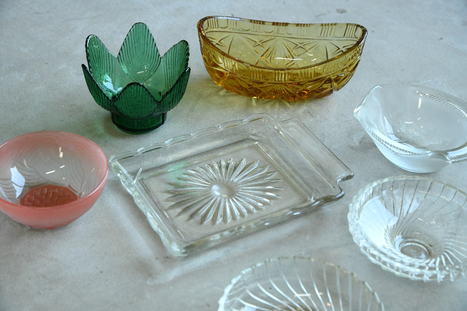 Assorted Vintage Glass Bowls