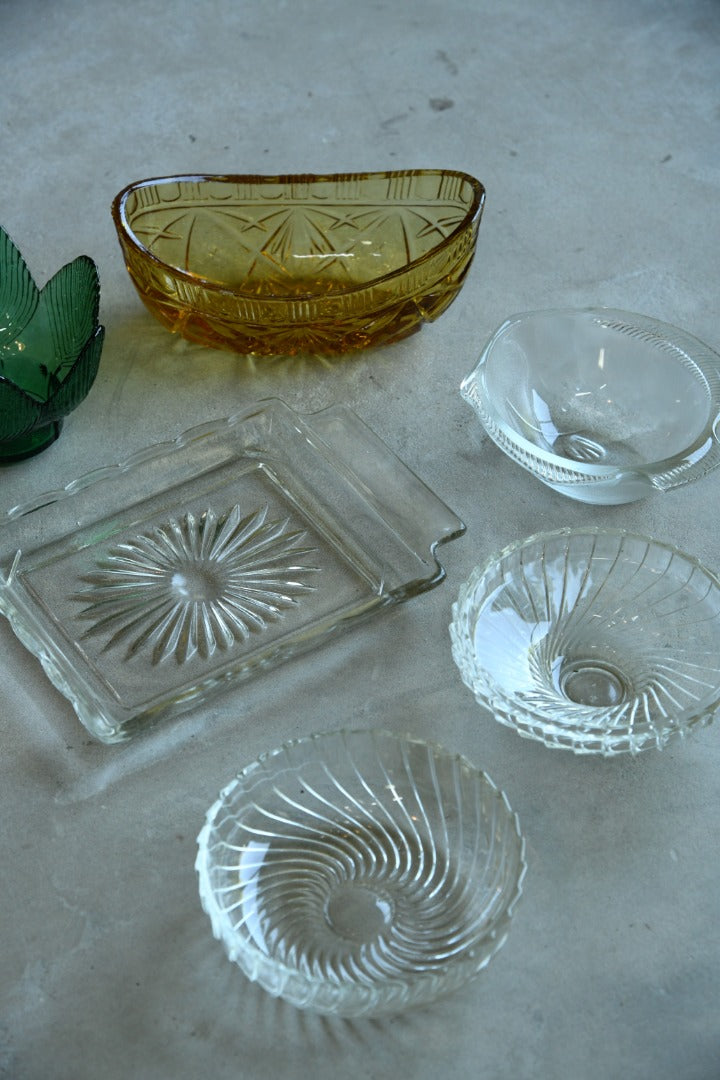 Assorted Vintage Glass Bowls