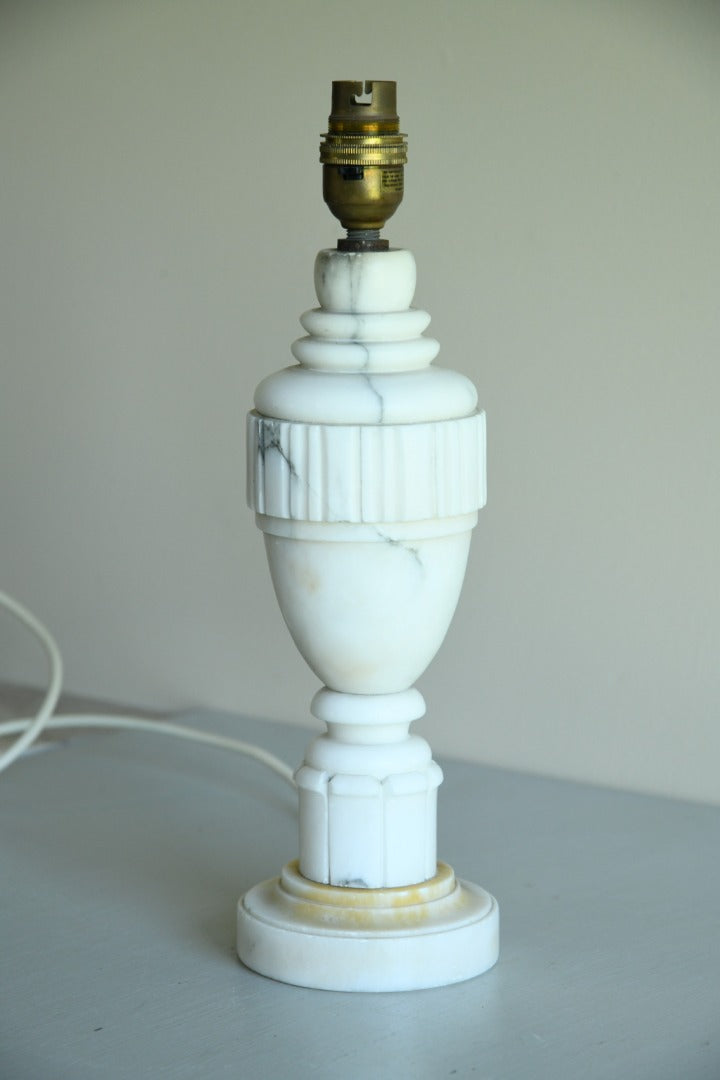 Large Single Marble Table Lamp