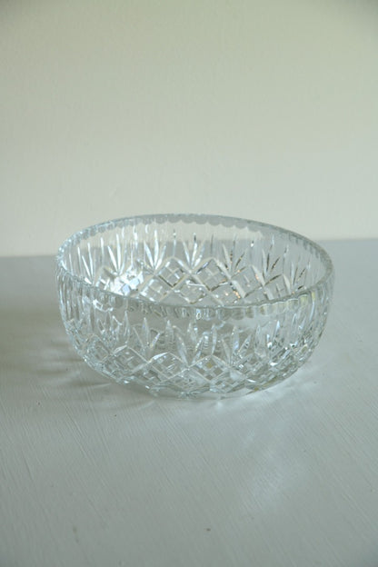 Vintage Glass Bowl Crystal