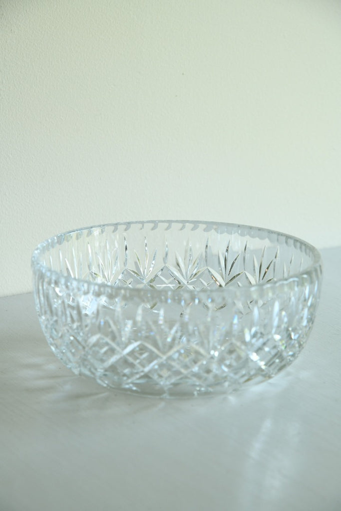 Vintage Glass Bowl Crystal